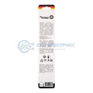 Сверло по металлу 12х151х101 мм «Стандарт+» (P6M5 M-2) (1 шт. в блистере) DIN 338 Kranz фото Сверло по металлу 12х151х101 мм «Стандарт+» (P6M5 M-2) (1 шт. в блистере) DIN 338 Kranz