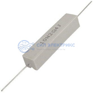 Резистор мощный постоянный RX27-1, 2.4 Ом, 10 Вт, допуск 5%, серия SQP10 фото Резистор мощный постоянный RX27-1, 2.4 Ом, 10 Вт, допуск 5%, серия SQP10