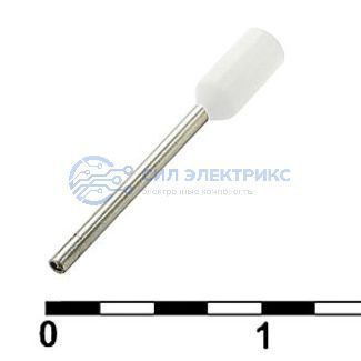 фото Наконечник на кабель DN00208 white (0.75x8mm)