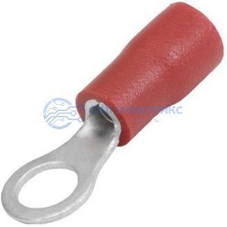 фото Наконечник кольцевой изолированный RVS1.25-4 red