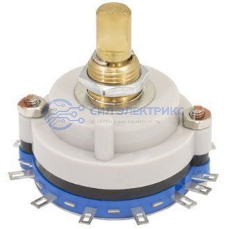 фото Галетный переключатель RCL371-1-2-6, 6 позиций, номинальное напряжение 250 В, ток 10 А