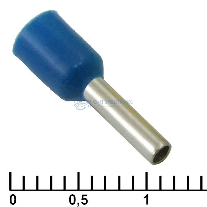 Наконечник на кабель DN01508 blue (1.7x8mm) фото Наконечник на кабель DN01508 blue (1.7x8mm)