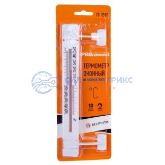 фото Термометр наружный оконный на клейкой ленте