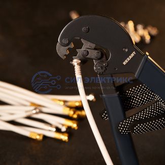фото Кримпер REXANT HT-106 E для обжима F и BNC разъемов RG-58, RG-6, RG-11, RG-213