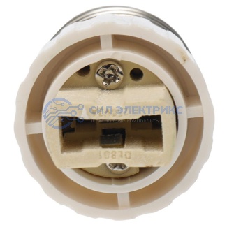 фото Переходник цокольный E27-G9 белый REXANT