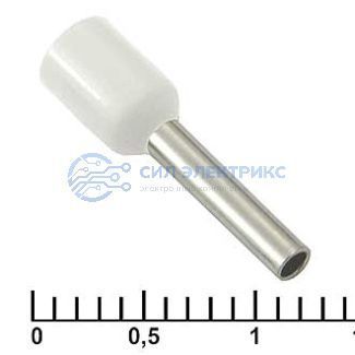 фото Наконечник на кабель DN01510 white (1.7x10mm)