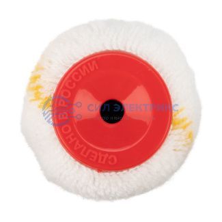 Ролик (сменный) полиамид белый с желтой полосой, ворс 11 мм, ширина ролика 240 мм, Ø 42 мм, бюгель 6 мм REXANT фото Ролик (сменный) полиамид белый с желтой полосой, ворс 11 мм, ширина ролика 240 мм, Ø 42 мм, бюгель 6 мм REXANT