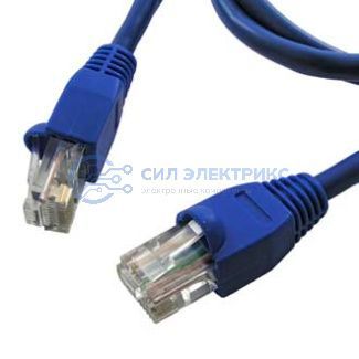 фото Кабель Патчкорд RJ45 1m синий