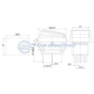Выключатель клавишный 250V 15А (4с) ON-OFF красный с подсветкой ВЛАГОЗАЩИТА (RWB-507) REXANT Индивидуальная упаковка 1 шт фото Выключатель клавишный 250V 15А (4с) ON-OFF красный с подсветкой ВЛАГОЗАЩИТА (RWB-507) REXANT Индивидуальная упаковка 1 шт