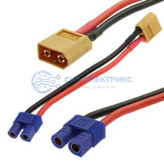 фото Силовой разъем XT60 M TO EC3 F adapter 14AWG 10CM