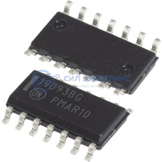 фото Микросхема FPGA MC14093BDR2G ONS, 2 логических элементов, корпус SOIC-14, рабочая температура от -40°C до +85°C