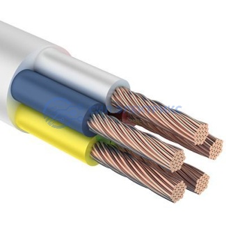 фото Провод соединительный ПВС 5х1,5 мм² 100 м белый ГОСТ 7399-97