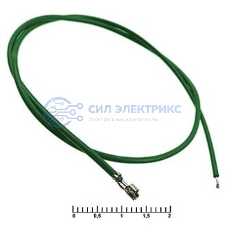 Разъем питания низковольтный HB 2,00 mm AWG26 0,3m green фото Разъем питания низковольтный HB 2,00 mm AWG26 0,3m green