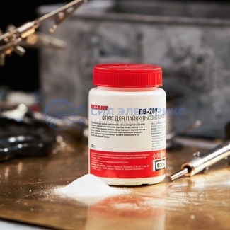 фото Флюс для высокотемпературной пайки, ПВ-209, 100г, банка REXANT