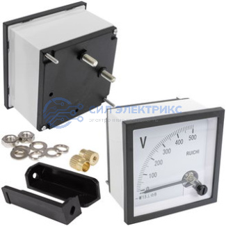 фото Прибор переменного тока Вольтметр 500В 50гц (72х72)