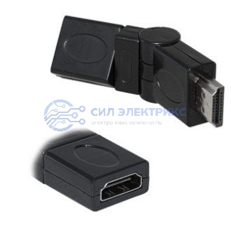 фото Разъем (переходник) HDMI (m)-HDMI (f) turn