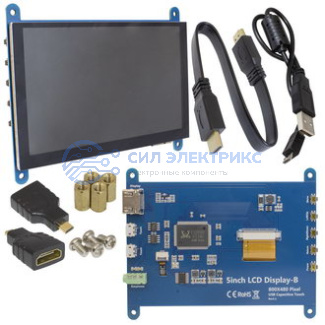 фото DSM-IPS-TOUCH-5, 5-дюймовый HDMI-дисплей с емкостным сенсорным экраном , разрешение 800x480, HDMI, IPS