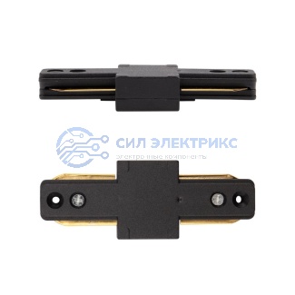 фото Коннектор для однофазного шинопровода I-образный черный REXANT