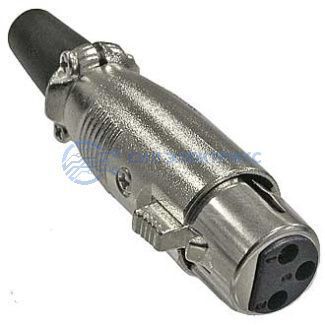 фото Разъём микрофонный XLR TD-393, гнездо 3-х полюсная