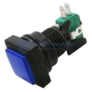 фото Кнопка GMSI-5B-S no(nc)+nc(no) blue, синяя подсветка, 5 контактных положений, кнопка с нормальным/обратным контактом, 50 мм