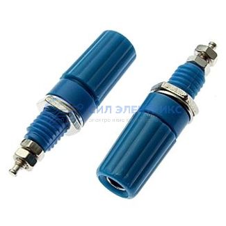 фото Штекер (гнездо, клемма) Z019 4mm Binding Post BLUE
