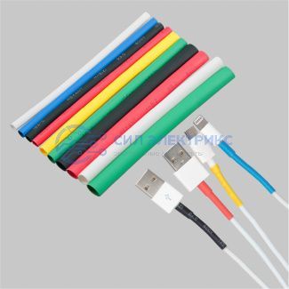 фото Набор термоусаживаемых трубок ТУТ нг №1 AUTO 2:1, упаковка 10 шт. по 10 см REXANT