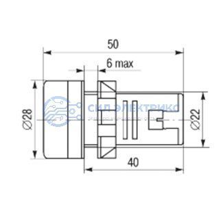 Матрица светодиодная AD22-230 В зеленая фото Матрица светодиодная AD22-230 В зеленая