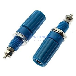Штекер (гнездо, клемма) Z019 4mm Binding Post BLUE фото Штекер (гнездо, клемма) Z019 4mm Binding Post BLUE