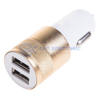Автозарядка в прикуриватель 2хUSB (АЗУ) (1000+2100 mA) REXANT фото Автозарядка в прикуриватель 2хUSB (АЗУ) (1000+2100 mA) REXANT