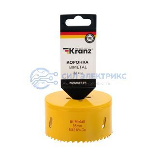 Коронка Bimetal 86 мм Kranz фото Коронка Bimetal 86 мм Kranz