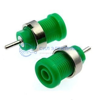 Штекер (гнездо, клемма) Z015 4mm GREEN фото Штекер (гнездо, клемма) Z015 4mm GREEN