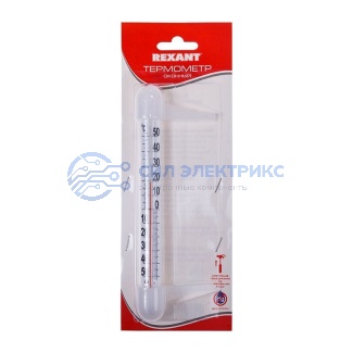 фото Термометр оконный (Ø 18 мм) полистирольная шкала крепление «на гвоздик» REXANT