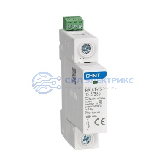 фото УЗИП NXU-I+II/F 1P In=25kA Im=50kA Uc=385В (класс I + II)
