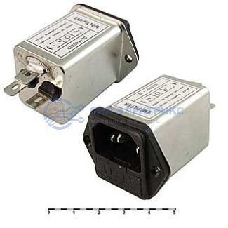 фото Фильтр сетевой DL-10DZ2R 10A. 250V