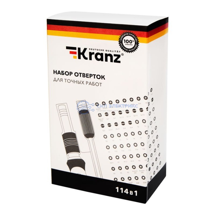 Набор отверток для точных работ 114 предметов KRANZ фото Набор отверток для точных работ 114 предметов KRANZ