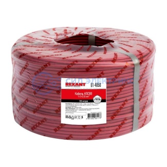 фото Кабель для пожарной сигнализации КПСВВ 1x2x0,50мм², бухта 200м REXANT