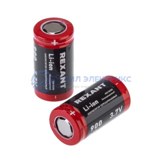 Аккумулятор Li-ion 18350 3.7V 900 mAH 10 шт. REXANT фото Аккумулятор Li-ion 18350 3.7V 900 mAH 10 шт. REXANT