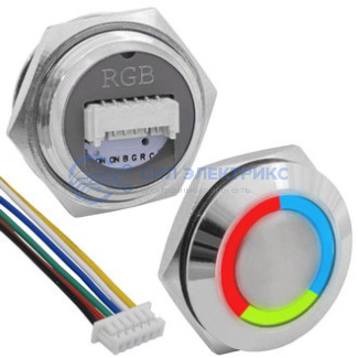 фото Кнопка антивандальная GQ19TF-6E/RGB/N off-(on)