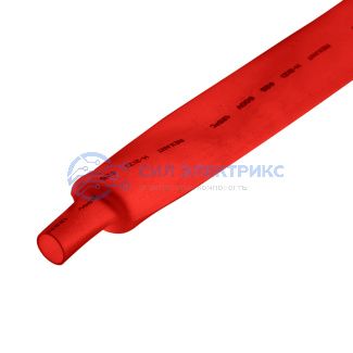 фото Трубка термоусаживаемая ТУТ нг 25,0/12,5мм, красная, упаковка 10 шт. по 1м REXANT