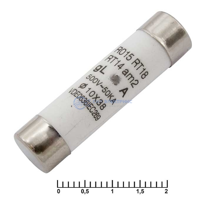 Предохранитель 16A 500V 10x38mm фото Предохранитель 16A 500V 10x38mm