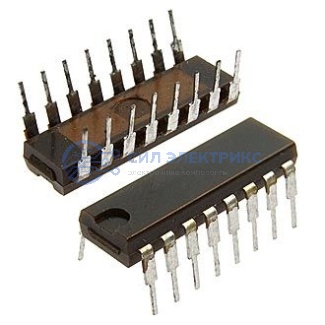 фото Микросхема КР590КТ1, 5 В напряжение питания, 16 выводов, 10 МГц, рабочий диапазон температур от -40°C до +85°C