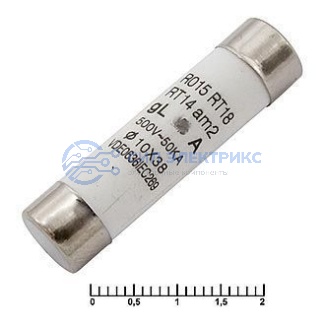 Предохранитель 16A 500V 10x38mm фото Предохранитель 16A 500V 10x38mm