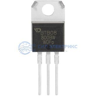 фото Симистор BTB08-800BW, 800 В, 8 А, корпус TO-220AB