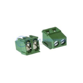 фото Винтовой модульный клеммный блок RUICHI RG500-5.0-02P, на плату, 2 контакта, шаг 5.00 мм