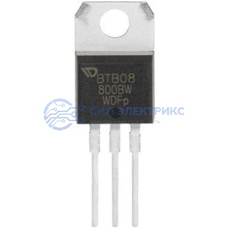 фото Симистор BTB08-800BW, 800 В, 8 А, корпус TO-220AB
