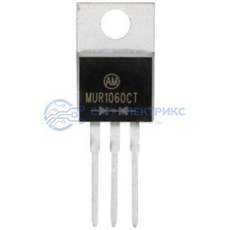 фото Сверхбыстрый диод MUR1060CT — 10 А, 600 В, корпус TO-220AB