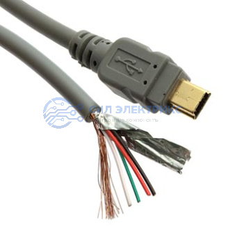 фото Кабель MiniUSB-BM 5p 0.8m