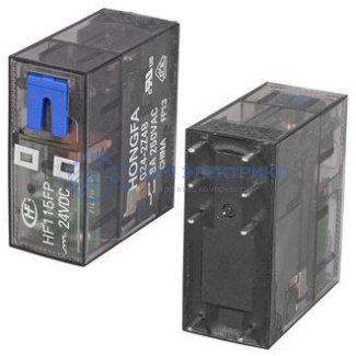 Реле HF115FP/024-2Z4B, 24VDC, 16A, тип контактов: переключающий (DPDT), сила удержания: 250 г, рабочая температура: -40°C до +85°C фото Реле HF115FP/024-2Z4B, 24VDC, 16A, тип контактов: переключающий (DPDT), сила удержания: 250 г, рабочая температура: -40°C до +85°C