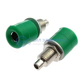 Штекер (гнездо, клемма) Z031 4mm Socket GREEN фото Штекер (гнездо, клемма) Z031 4mm Socket GREEN