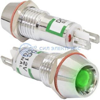 фото Светодиодный индикатор (лампа) L-616-G 12v (10mm)